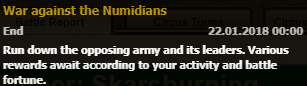 War against the Numidians