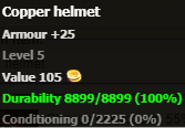 Copper helmet stats