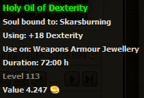 Holy Oil of Dexterity