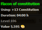 Flacon of constitution stats