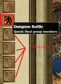 Dungeon characters view