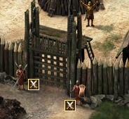 2x Gate Guards