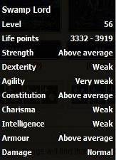 Swamp Lord stats