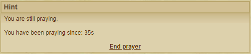 End prayer