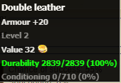 Double leather stats