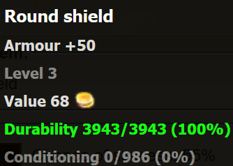 Round shield stats