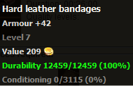 Hard leather bandages stats
