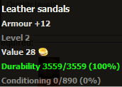 Leather sandals stats